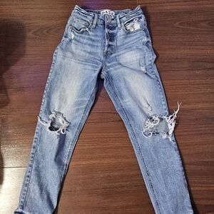 Daze Light Blue Ripped Skinny Jeans